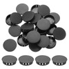 MECCANIXITY 100PCS 42mm(1 5/8") Black Plastic Hole Plugs, Flush Type