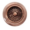 Westbrass R214-11 3-1/2-Inch Large Post Style Kitchen Sink Basket Strainer,