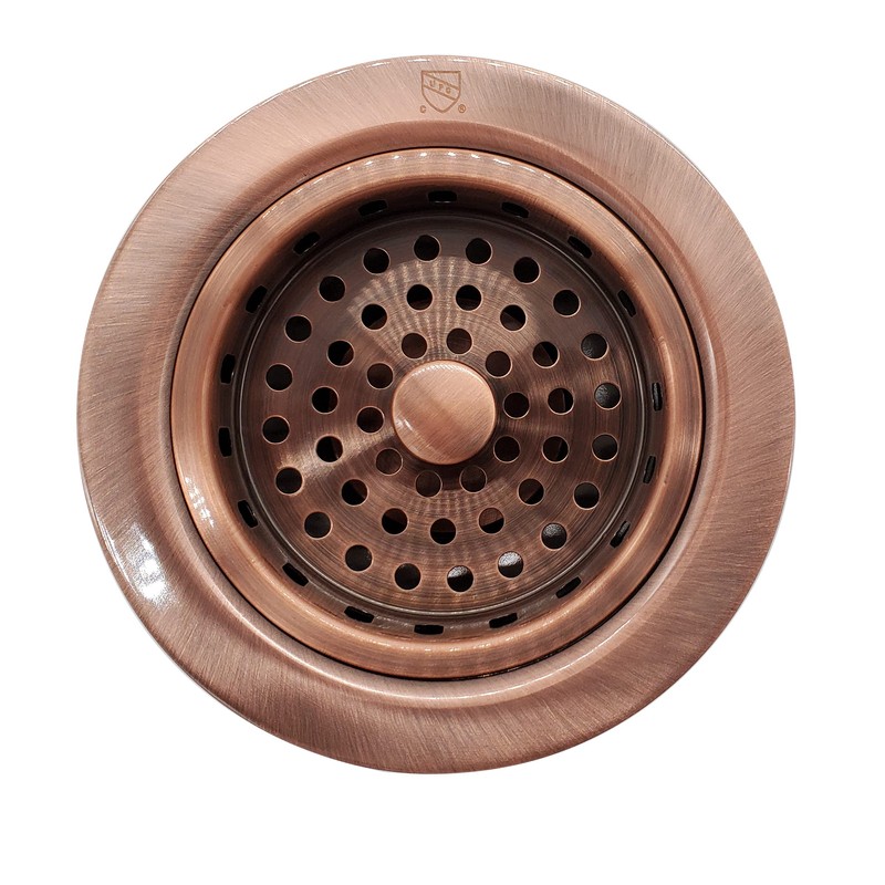 Westbrass R214-11 3-1/2-Inch Large Post Style Kitchen Sink Basket Strainer,