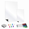 TMS Magnetic Fridge Whiteboard Set | Twin Pack with A4