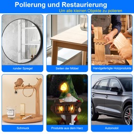 Sandpaper 25 mm Velcro 268 Pieces, Wet Dry Sanding Disc, Sanding Mesh for Dremel, Sanding Attachments for Cordless Screwdriver, Polishing Attachment Set P60-P10000 for Material such as Metal, Resin