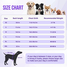 Lukovee Recovery Suit for Dogs, Zipper On Recovery Suit for Female Male Dog, Onesie Abdominal Wounds Cone E-Collar Alternative Prevent Licking Spay Recovery Suit (Medium, Purple Tie-dye)