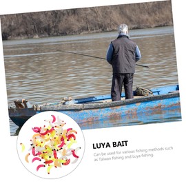 WHAMVOX Pcs Bionic Maggot Bait Soft Fishing Lures for Freshwater Saltwater Bass Lures Swim Baits Kit Reusable