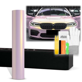 60"x84" (5FTx7FT) Glaze Pink Gold PET Space Candy Gloss Chameleon Metallic Color Shift Color Change Vinyl Wrap Auto Car Sticker Decal Film Sheet Bubble Free Air Release Technology with Tool Kit