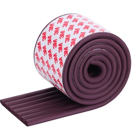 VOCOMO VOCOMO Corner Protector for Baby, Widen Edge Protector with Adhesive Backing, Baby Proofing Edge Corner Protect Self Adhesive Furniture Guard Bumper for Table, Desk, Fireplace (Brown, 6.6ft)