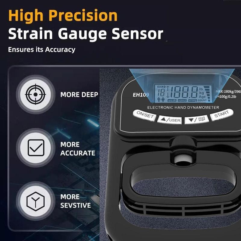 Electronic Hand Grip Strength Trainer, Handheld Digital Display Hand Grip