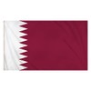 Henbrandt Large Qatar Flag Maroon and White Qatari Flag World