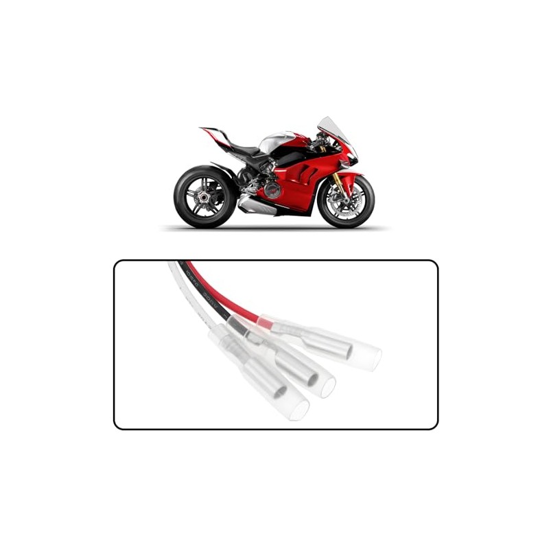 3 Pin Motorcycle Rear Light Adapter Cable Compatible with Ducati