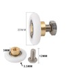 Leliafleury 4 Sets Shower Door Rollers 23mm Shower Doors Wheels