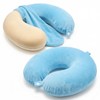 Xelsluthe 2 Pack Neck Pillow Covers with Zipper, Reusable Travel
