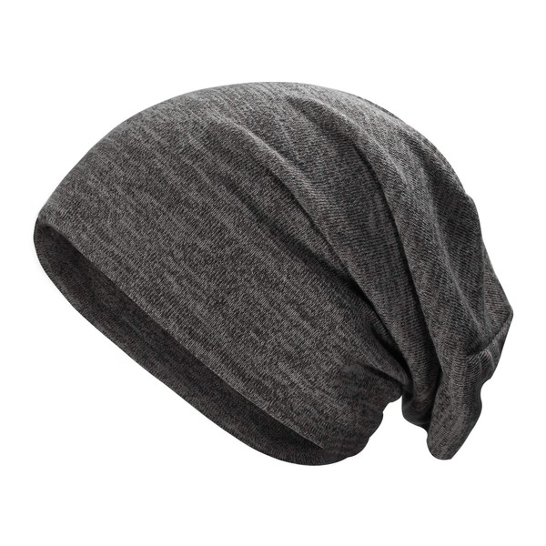 ZLYC Summer Women's Men's Long Slouch Beanie Lightweight Soft Jersey