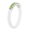 .925 Sterling Silver 1/3 Cttw Natural Green Peridot Gemstone August