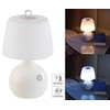Lunartec Wireless Bedside Lamp: Set of 2 LED Table Lamps,