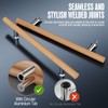 Ranbo 24" Solid Beech Wood Push Pull Door Handle, 16"