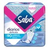 Paquete De Protectores Saba Diarios Delicate Largos 90 Unidades