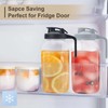 64oz Glass Pitcher with Lid - 2 Quart Mason Jar