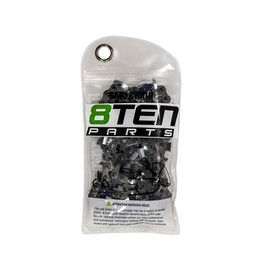 8TEN Chainsaw Guide Bar and 2 Chains for Jonsered Husqvarna T435 T540 91VXL056G 501959256 16 Inch .050 .375 56DL