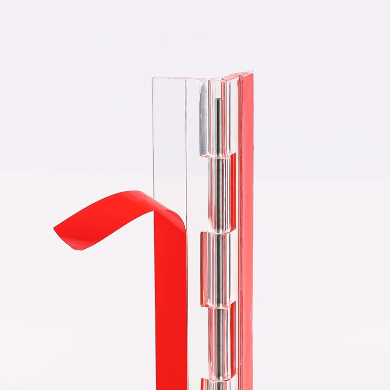 Self-Adhesive Acrylic Hinge Plastic Hinges Clear Continuous Piano Hinge 12