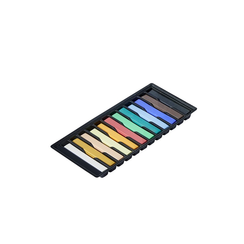 Daler-Rowney Simply Soft Pastels, Cardboard Box, 12 Assorted Colours, 12pcs