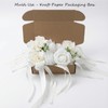 Handmade 4 White Dual-Head Wedding Car Decorations – Artifical Flowers,Floral