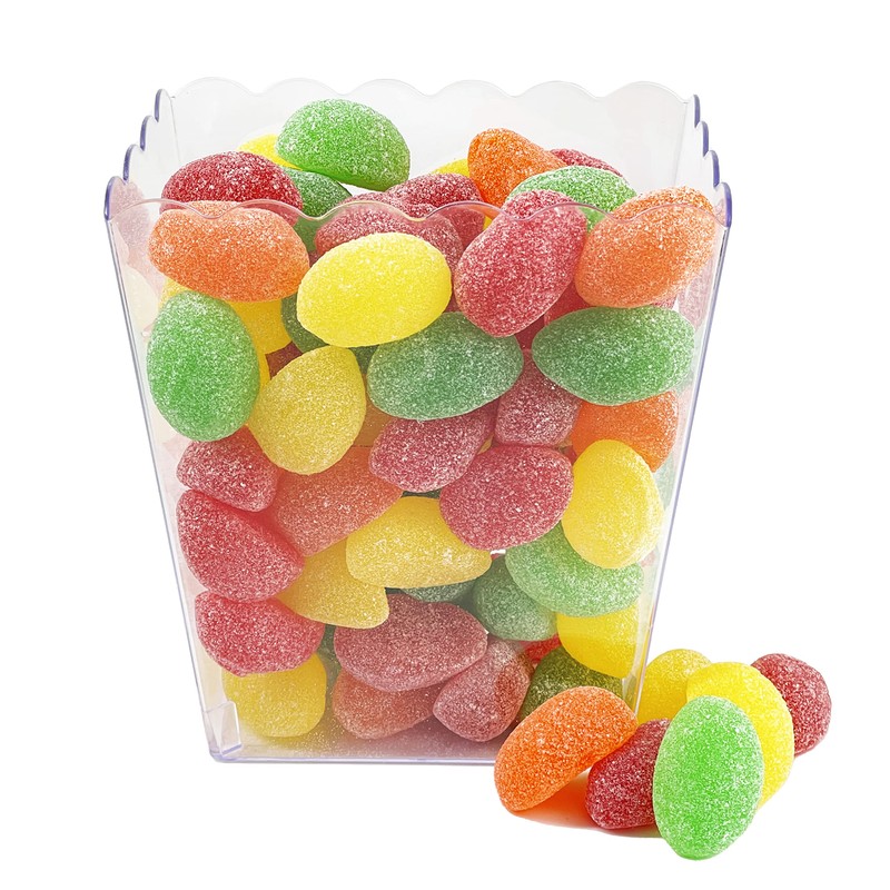 Fruidles Easter Sour Jelly Egg Unwrap Candy Treats, Fun and