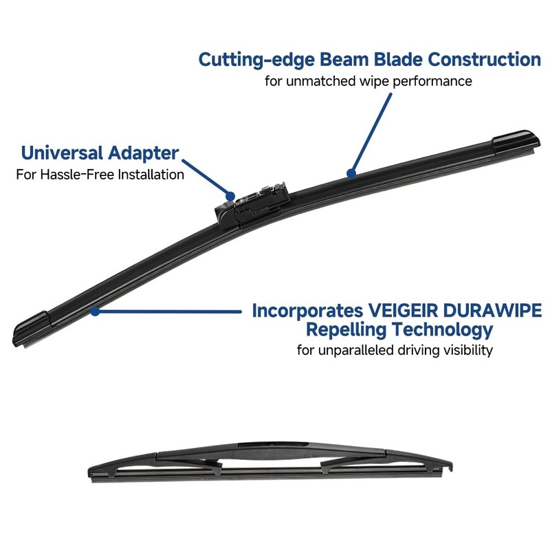 3 Pack Windshield Wiper Blades Compatible with Subaru Impreza 2017-2023