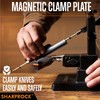 SHARP ROCK Professional Knife Sharpener - 5 Whetstones Precision Angle
