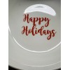 Royal Norfolk Set Of 4 ROYAL NORFOLK Christmas Holly Wreath