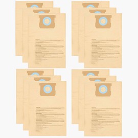 12 Pack DXVA19-4102 Dust Bag Compatible with DEWALT 12-16 Gallon Wet/Dry Vacuum DXV12P DXV14P DXV16P DXV16PA DXV16S