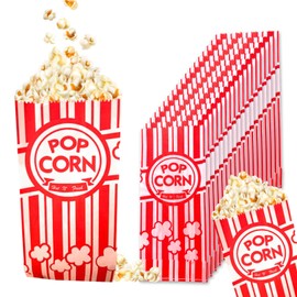 Paper Popcorn Bags Bulk, Pack of 800 1 oz Popcorn Bags for Pop corn Machine, Small Individual Servings, Pop Corn Bag for Party, Movie Nights, Carnival Party