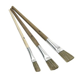 Nölle 1059293 Enamel Varnish Brush, Beige, Size 0/2/3 Set of 3 Pieces