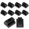 Sydien T Slot Nuts 10pcs, M8 Threads Black Oxide Finish