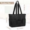 Damero Teacher Tote Bag with Padded Laptop Sleeve, Teacher Work