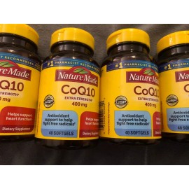 Nature Made New Lot of 4 Bottles Nature Made CoQ10 Extra Strength 400 mg 160 Gel EXP 1/2027+