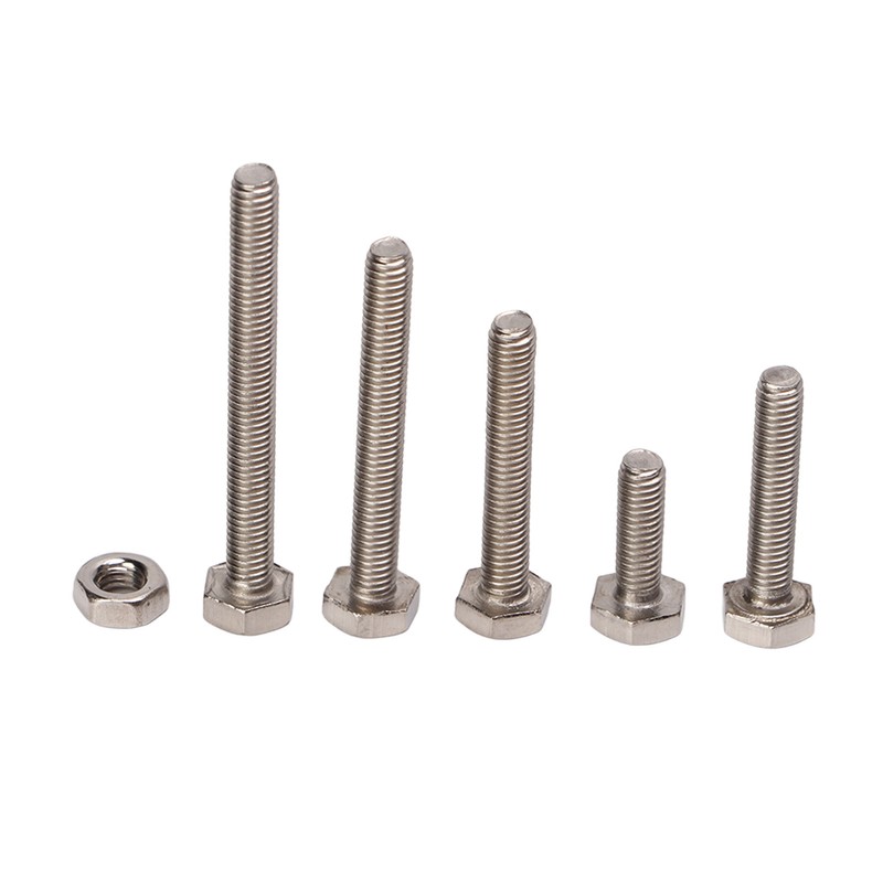 300Pcs M3 Hex Screws Nuts Set with Storage Box Uniform