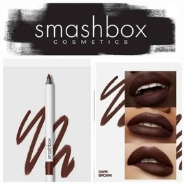 SMASHBOX BE LEGENDARY DARK  BROWN LINE+PRIMER LIP PENCIL 1.2G/0.04OZ NIB