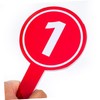 HOMSFOU 10pcs Handheld Score Paddles Number Boards for Voting Competition