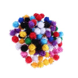 COHEALI Pack of 200 1 Pom Balls Fluffy Pomball Make Yourself Fluffy Pompoms Craft Balls Plush Ball Christmas Pompom Mini Pom DIY Craft Cat S Multicoloured Accessories