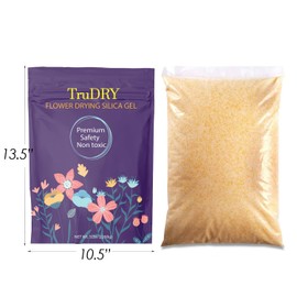 5LBS Silica Gel Flower Drying Crystals (<1mm) - Reusable Crystals Desiccant for Flower Preservation - Easy to Use