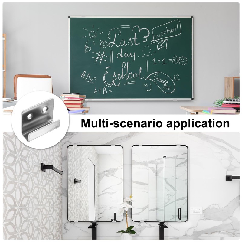 uxcell 10 Pcs Stainless Steel Tile Hanger, Tile Display Wall