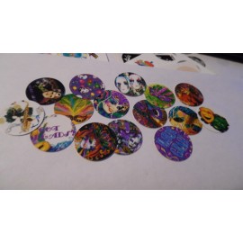 Unbranded Pre Cut One Inch Bottle Cap Images MARDI GRAS PARADE Free Shipping - photo, 15 images