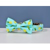 Summer Pineapple Dog Collar Dog Bowtie, Detachable Bow, Adjustable Collar