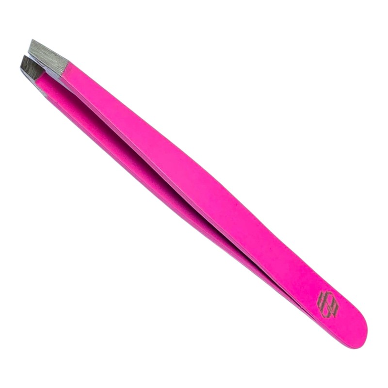 Professional Eyebrow Tweezers Set, Stainless Steel, Slant Tip, 13 cm,