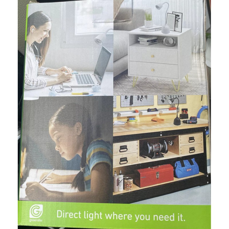 Greenlite Desk Lamps 2 in box Energy Saving LED Flexible