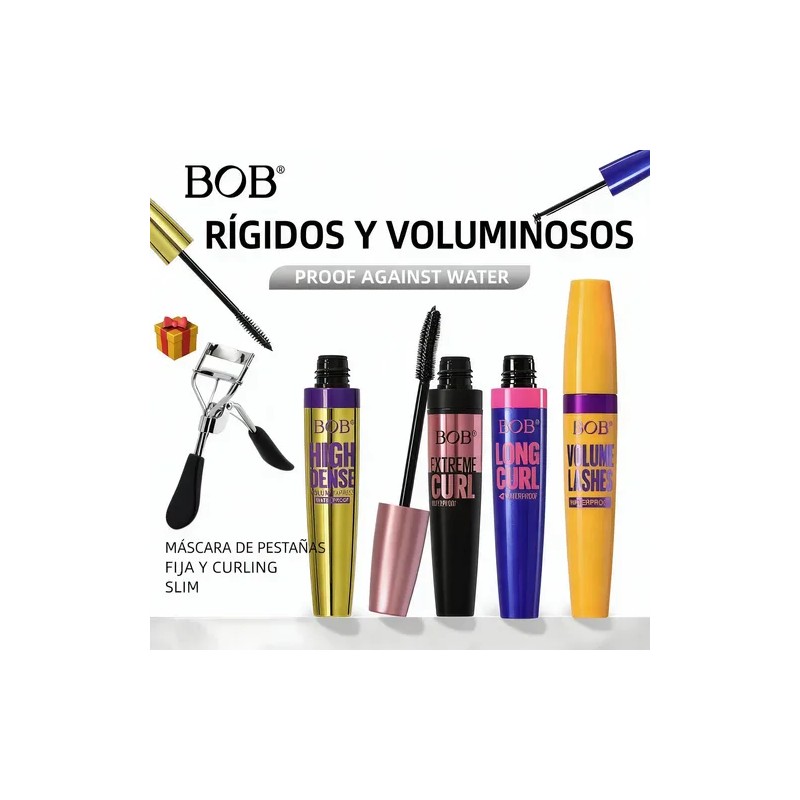 Máscara De Pestañas Volumen Y Alargador 60g Negro Rizador