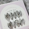 Smoke Veil Handmade Nail Tip - Long Stiletto / Smoke