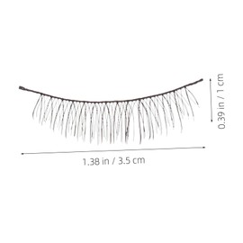 FOMIYES 10pairs Handmade Natural False Eyelashes Voluminous Soft Lashes for Stunning Eye Makeup Reusable and Easy to Apply Suitable for Home and