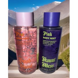 Victoria's Secret Pink- Haunt Mess / Good Ghoul Body  Fragrance Mists-(Set of 2)
