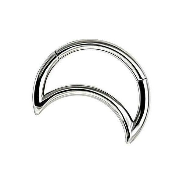 Unbranded 16G 5/16" Crescent Moon Ear Tragus Nose Septum Hoop