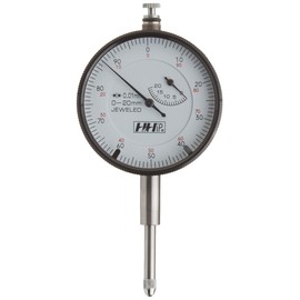 Pro Series by HHIP 4400-0019 Metric Dial Indicator, 01 mm Graduation, 0-100 Reading, 8 mm Stem, 0-20 mm